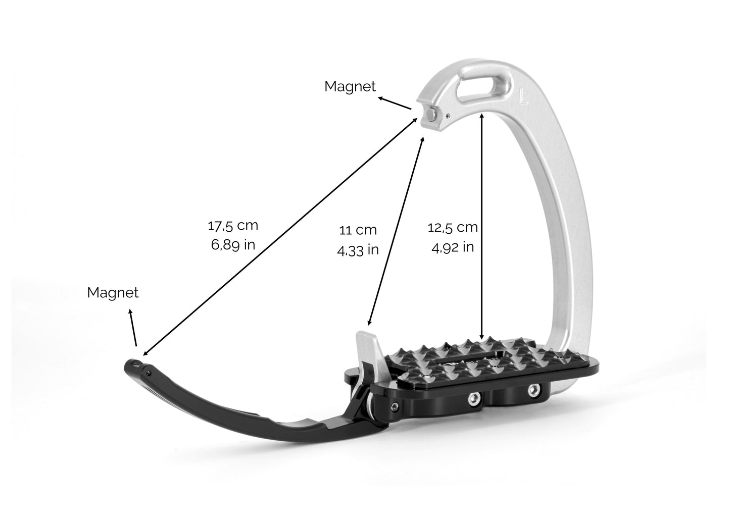 Tech Stirrups Silver / Brown